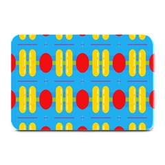 Ovals And Stripes Pattern                           Plate Mat