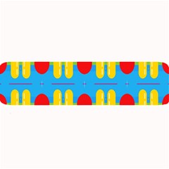 Ovals And Stripes Pattern                           Large Bar Mat