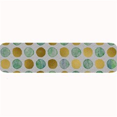 Green And Golden Dots Pattern                           Large Bar Mat