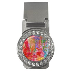 Colorful Watercolors Pattern                            Money Clip (cz) by LalyLauraFLM