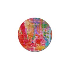 Colorful Watercolors Pattern                            Golf Ball Marker (4 Pack) by LalyLauraFLM