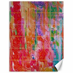 Colorful Watercolors Pattern                            Canvas 12  X 16  by LalyLauraFLM