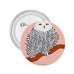 Animals Bird Owl Pink Polka Dots 2 25  Buttons by Mariart