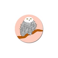 Animals Bird Owl Pink Polka Dots Golf Ball Marker (10 Pack) by Mariart