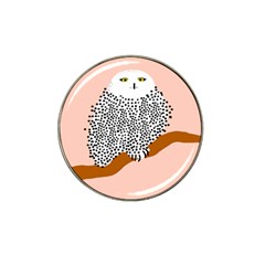 Animals Bird Owl Pink Polka Dots Hat Clip Ball Marker