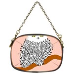 Animals Bird Owl Pink Polka Dots Chain Purses (Two Sides)  Back