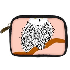 Animals Bird Owl Pink Polka Dots Digital Camera Cases by Mariart