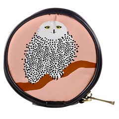 Animals Bird Owl Pink Polka Dots Mini Makeup Bags