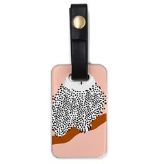 Animals Bird Owl Pink Polka Dots Luggage Tags (one Side) 