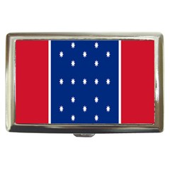 British American Flag Red Blue Star Cigarette Money Cases