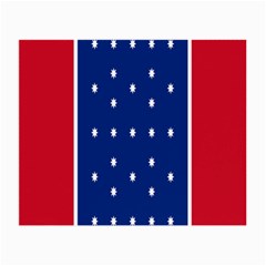 British American Flag Red Blue Star Small Glasses Cloth (2-side) by Mariart