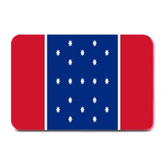 British American Flag Red Blue Star Plate Mats by Mariart