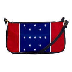 British American Flag Red Blue Star Shoulder Clutch Bags