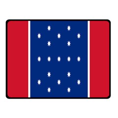 British American Flag Red Blue Star Fleece Blanket (small) by Mariart