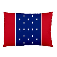 British American Flag Red Blue Star Pillow Case (two Sides)