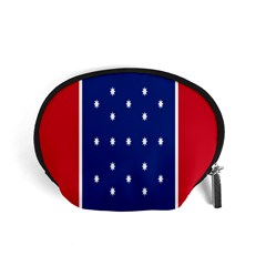 British American Flag Red Blue Star Accessory Pouches (small) 