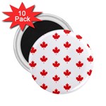 Canadian Maple Leaf Pattern 2.25  Magnets (10 pack)  Front