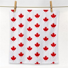 Canadian Maple Leaf Pattern Face Towel