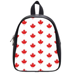 Canadian Maple Leaf Pattern School Bag (small) by Mariart