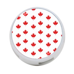 Canadian Maple Leaf Pattern 4-port Usb Hub (one Side) by Mariart