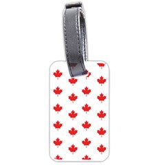 Canadian Maple Leaf Pattern Luggage Tags (one Side)  by Mariart