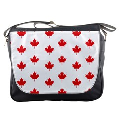 Canadian Maple Leaf Pattern Messenger Bags by Mariart