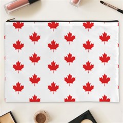 Canadian Maple Leaf Pattern Cosmetic Bag (xxxl)  by Mariart