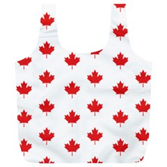 Canadian Maple Leaf Pattern Full Print Recycle Bags (l)  by Mariart