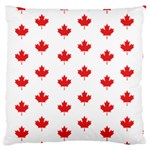 Canadian Maple Leaf Pattern Large Flano Cushion Case (One Side) Front