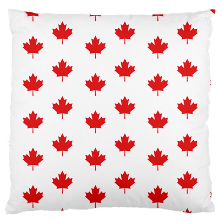 Canadian Maple Leaf Pattern Large Flano Cushion Case (One Side)