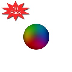 Bright Lines Resolution Image Wallpaper Rainbow 1  Mini Buttons (10 Pack)  by Mariart