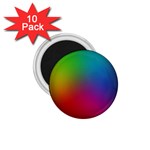 Bright Lines Resolution Image Wallpaper Rainbow 1.75  Magnets (10 pack)  Front