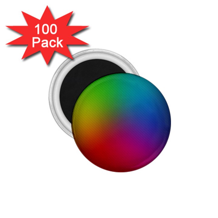 Bright Lines Resolution Image Wallpaper Rainbow 1.75  Magnets (100 pack) 