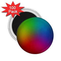 Bright Lines Resolution Image Wallpaper Rainbow 2 25  Magnets (100 Pack) 