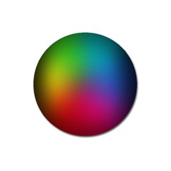 Bright Lines Resolution Image Wallpaper Rainbow Magnet 3  (round)