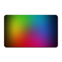 Bright Lines Resolution Image Wallpaper Rainbow Magnet (rectangular) by Mariart