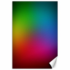 Bright Lines Resolution Image Wallpaper Rainbow Canvas 24  X 36 