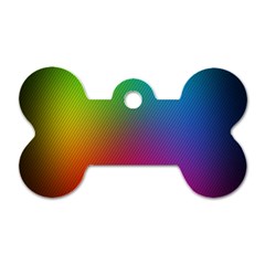 Bright Lines Resolution Image Wallpaper Rainbow Dog Tag Bone (one Side)