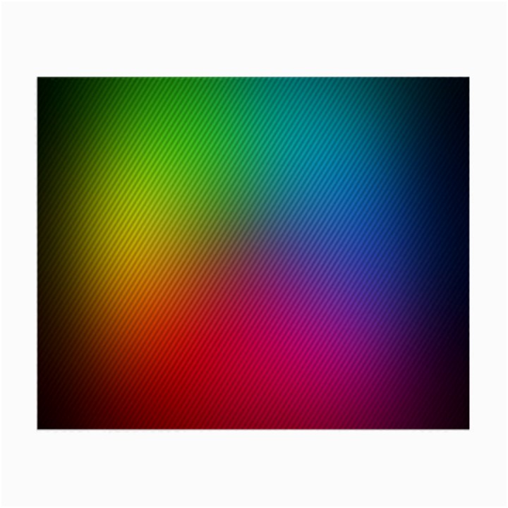 Bright Lines Resolution Image Wallpaper Rainbow Small Glasses Cloth (2-Side)