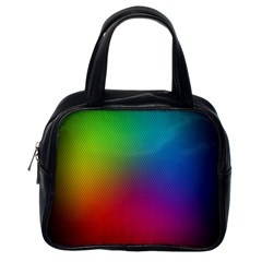 Bright Lines Resolution Image Wallpaper Rainbow Classic Handbags (one Side)