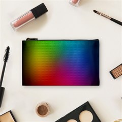 Bright Lines Resolution Image Wallpaper Rainbow Cosmetic Bag (small) 