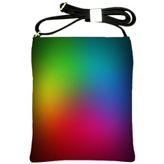 Bright Lines Resolution Image Wallpaper Rainbow Shoulder Sling Bags by Mariart