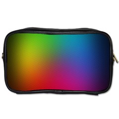 Bright Lines Resolution Image Wallpaper Rainbow Toiletries Bags 2-side