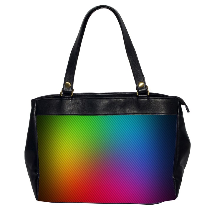 Bright Lines Resolution Image Wallpaper Rainbow Office Handbags (2 Sides) 