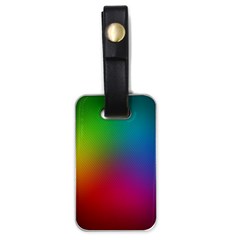 Bright Lines Resolution Image Wallpaper Rainbow Luggage Tags (one Side) 