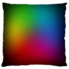 Bright Lines Resolution Image Wallpaper Rainbow Large Cushion Case (one Side) by Mariart