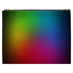 Bright Lines Resolution Image Wallpaper Rainbow Cosmetic Bag (xxxl)  by Mariart