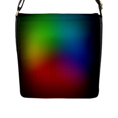 Bright Lines Resolution Image Wallpaper Rainbow Flap Messenger Bag (l) 