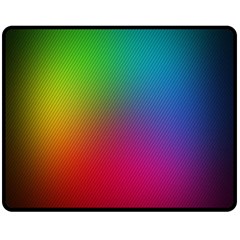 Bright Lines Resolution Image Wallpaper Rainbow Double Sided Fleece Blanket (medium)  by Mariart