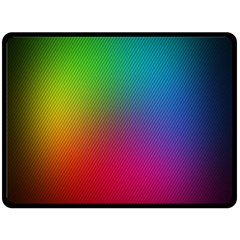 Bright Lines Resolution Image Wallpaper Rainbow Double Sided Fleece Blanket (large)  by Mariart